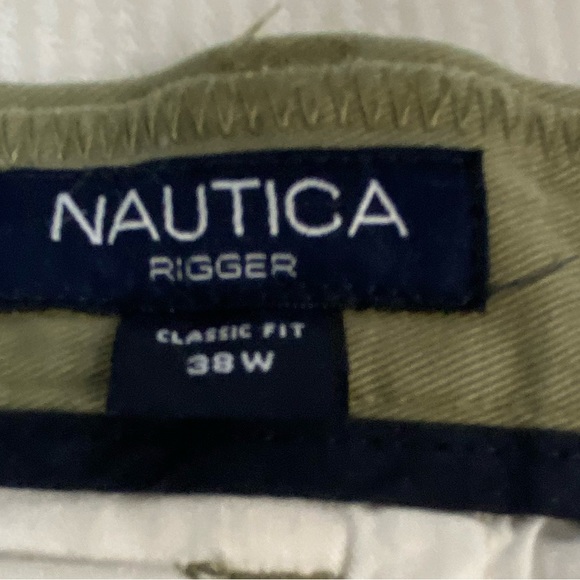 Nautica Rigger Olive Green Shorts size 38 - Picture 3 of 8